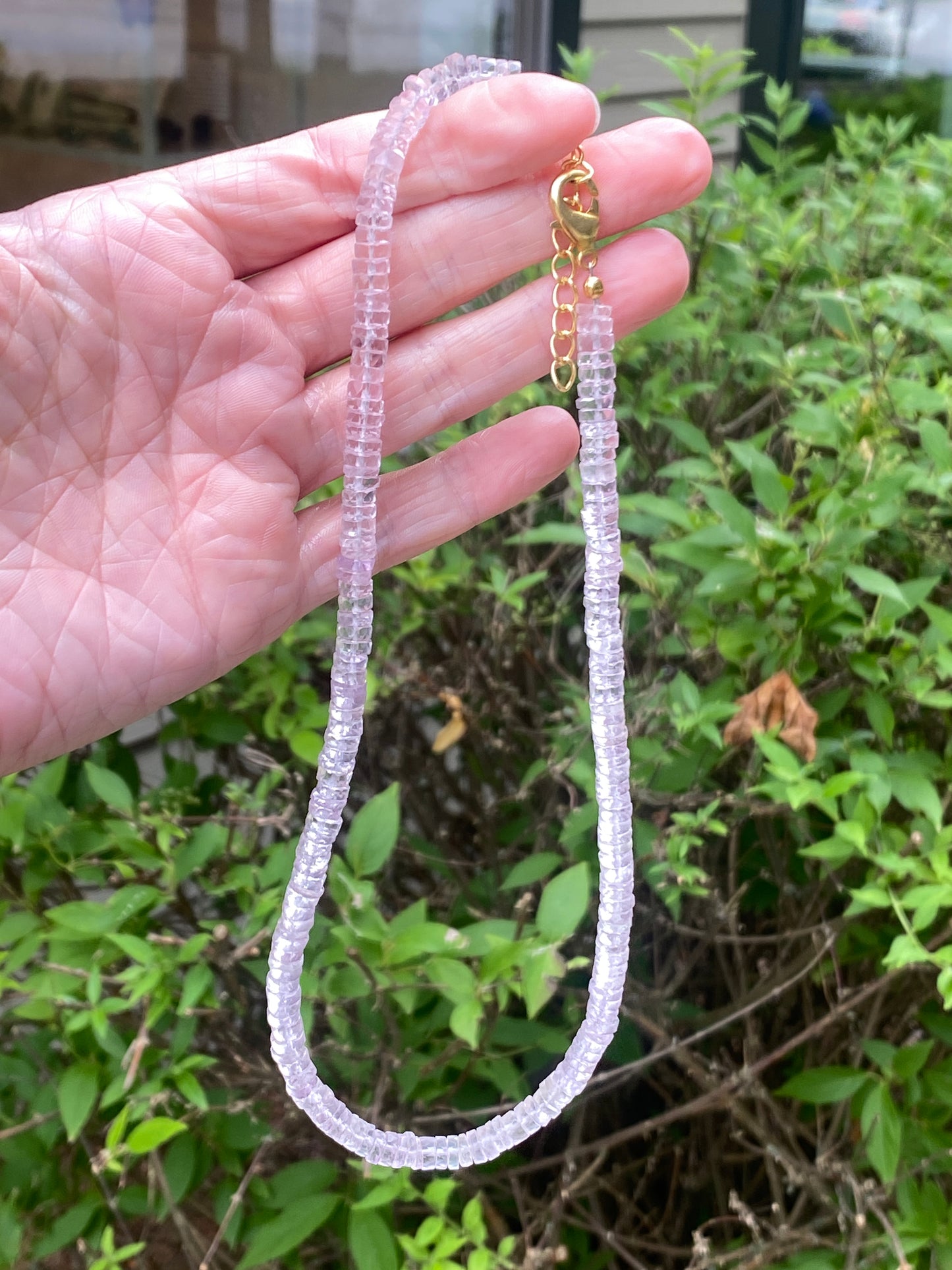French Rose Amethyst Necklace