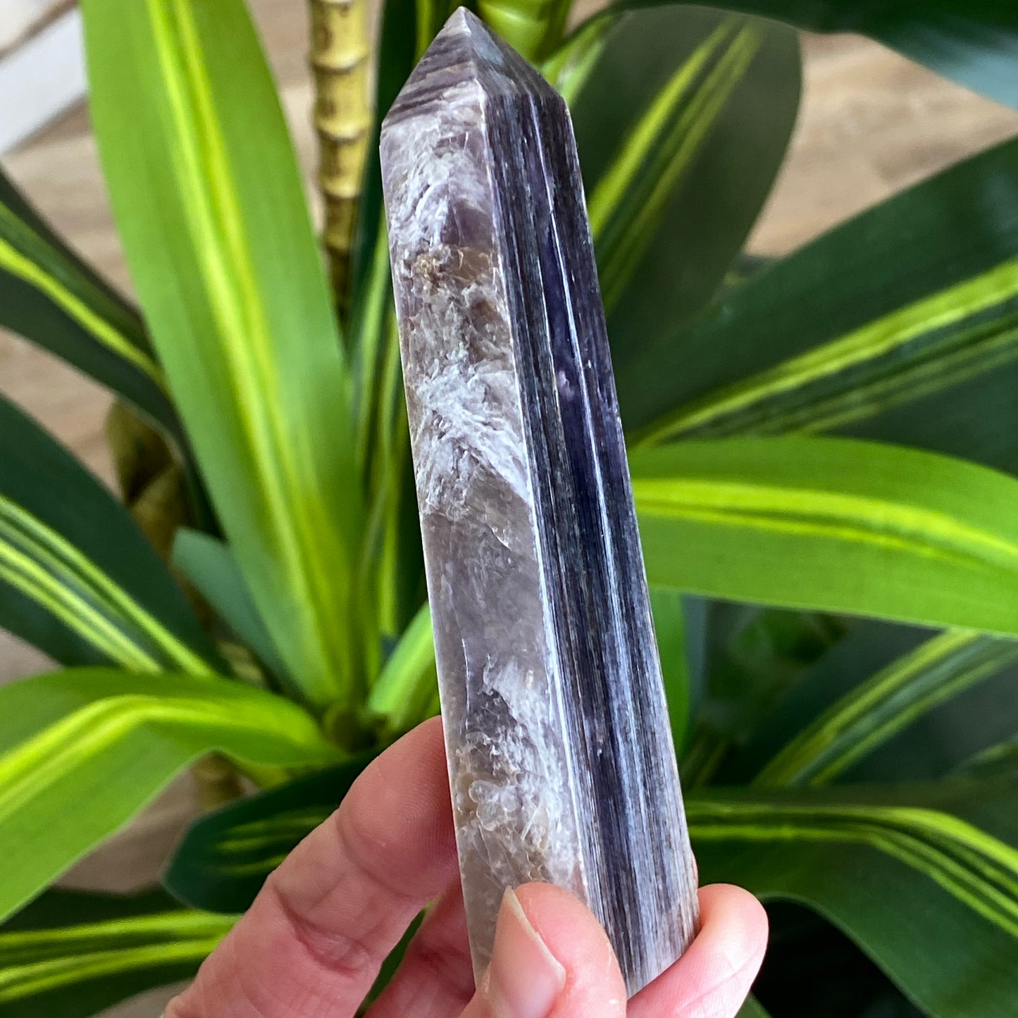 Gem Lepidolite Tower