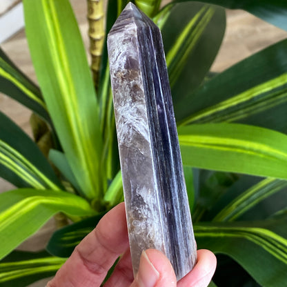 Gem Lepidolite Tower