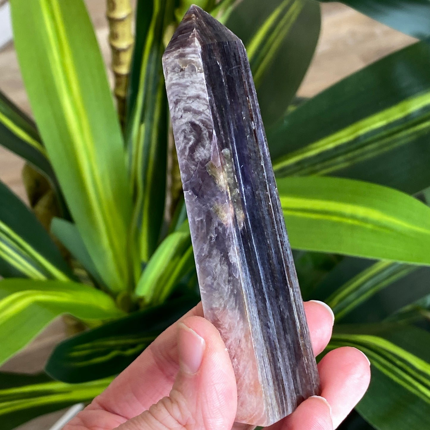 Gem Lepidolite Tower