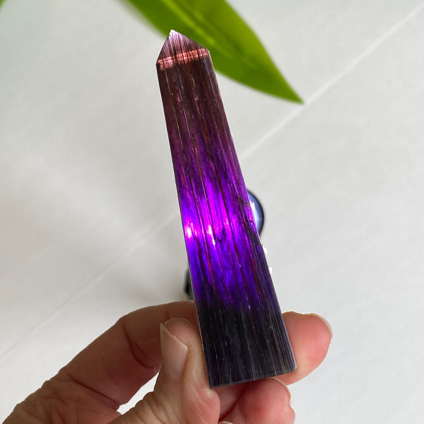 Gem Lepidolite Tower