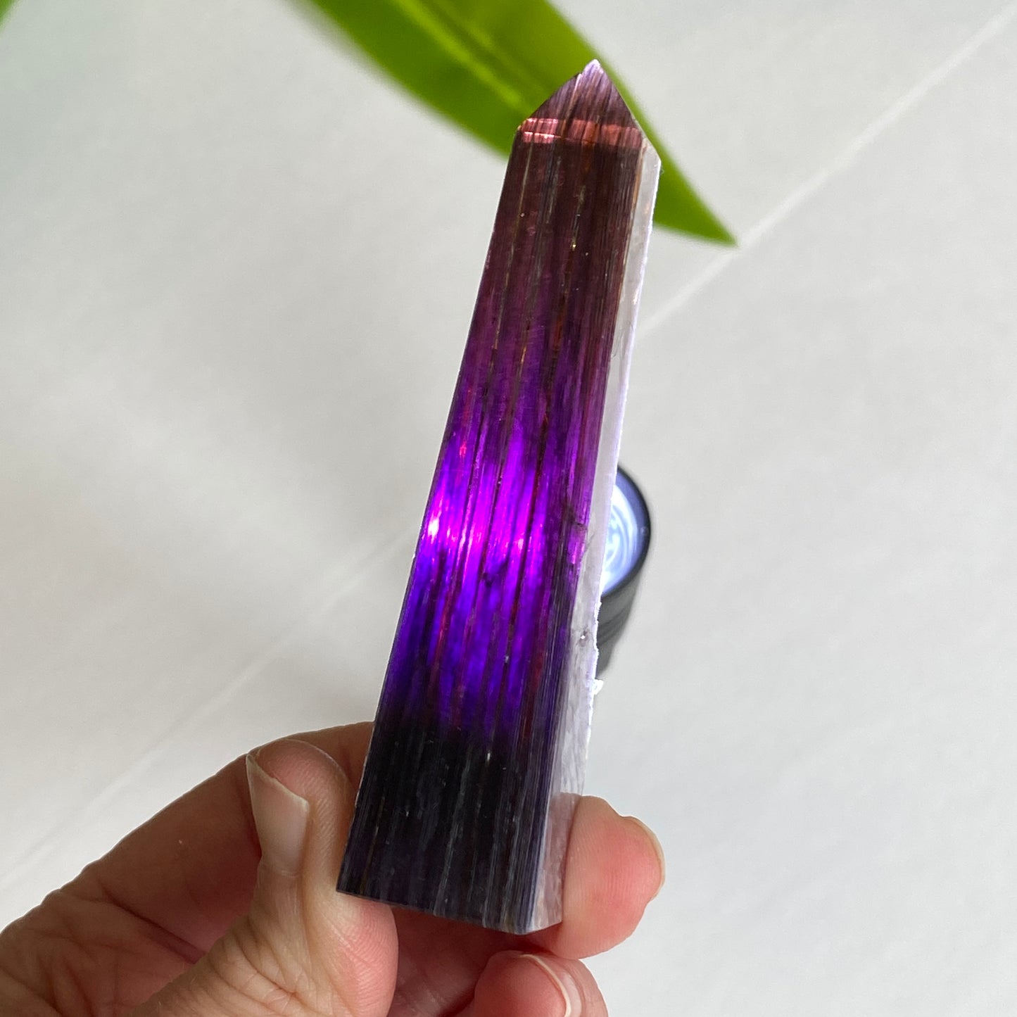 Gem Lepidolite Tower