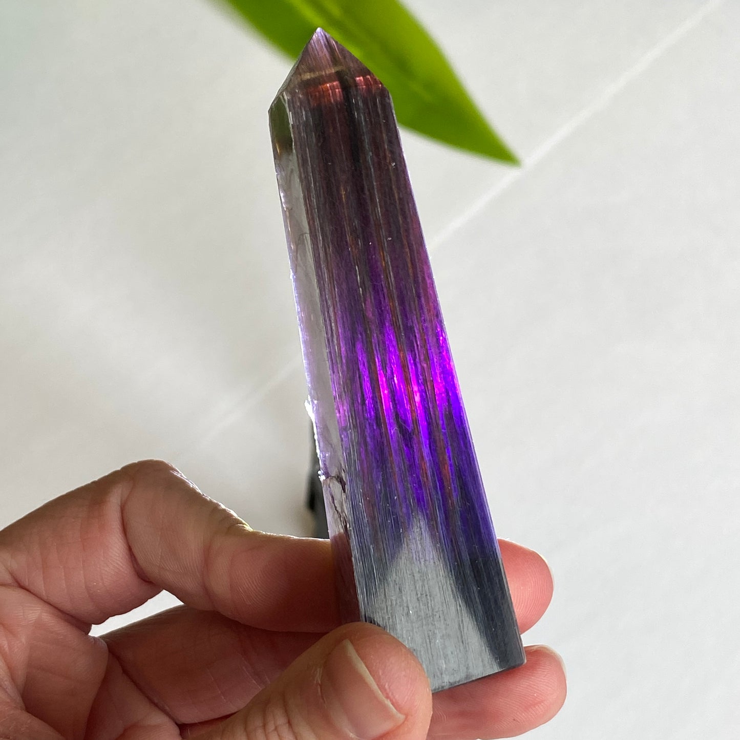 Gem Lepidolite Tower