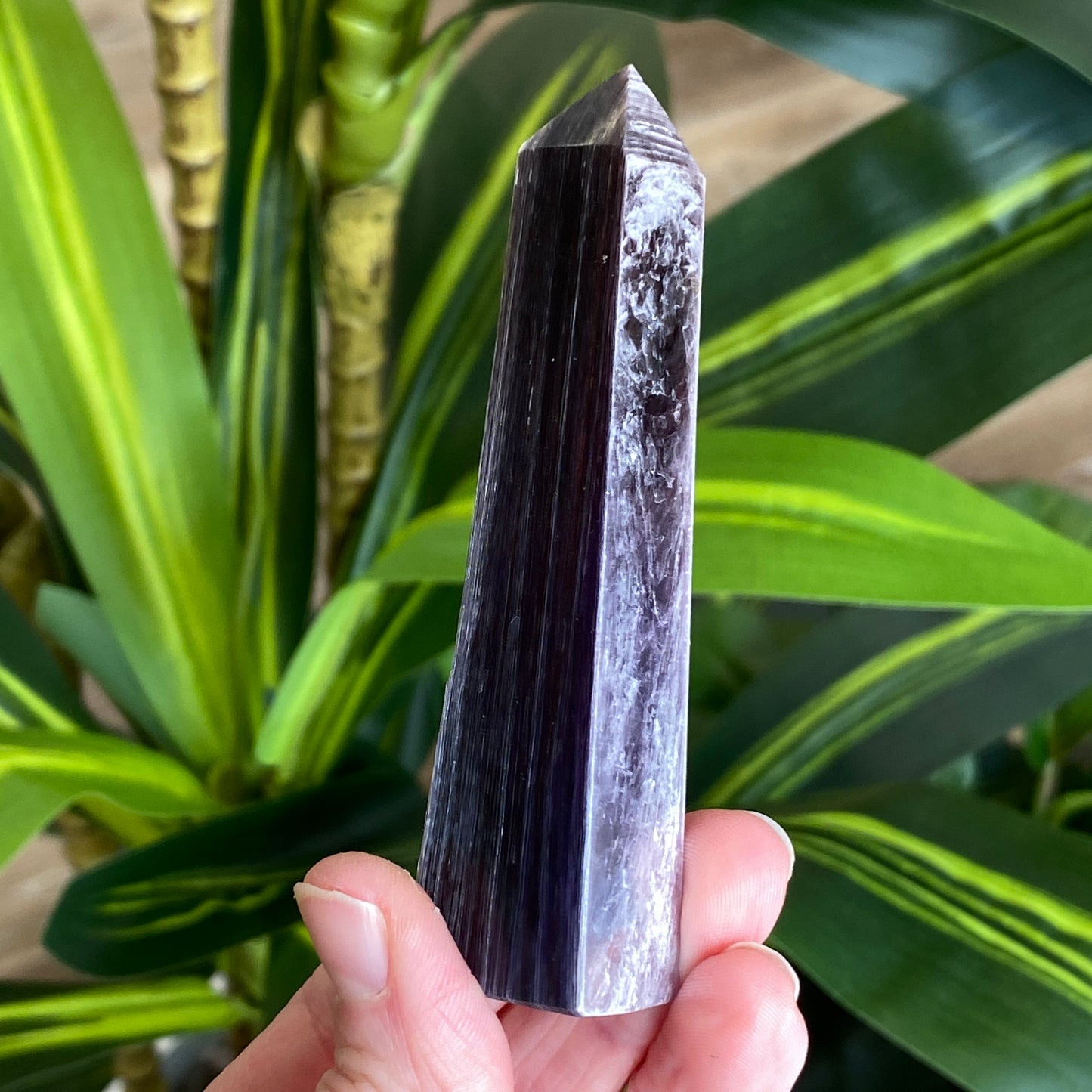 Gem Lepidolite Tower