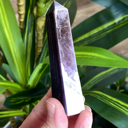 Gem Lepidolite Tower