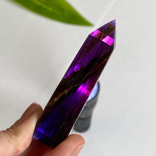 Gem Lepidolite Tower