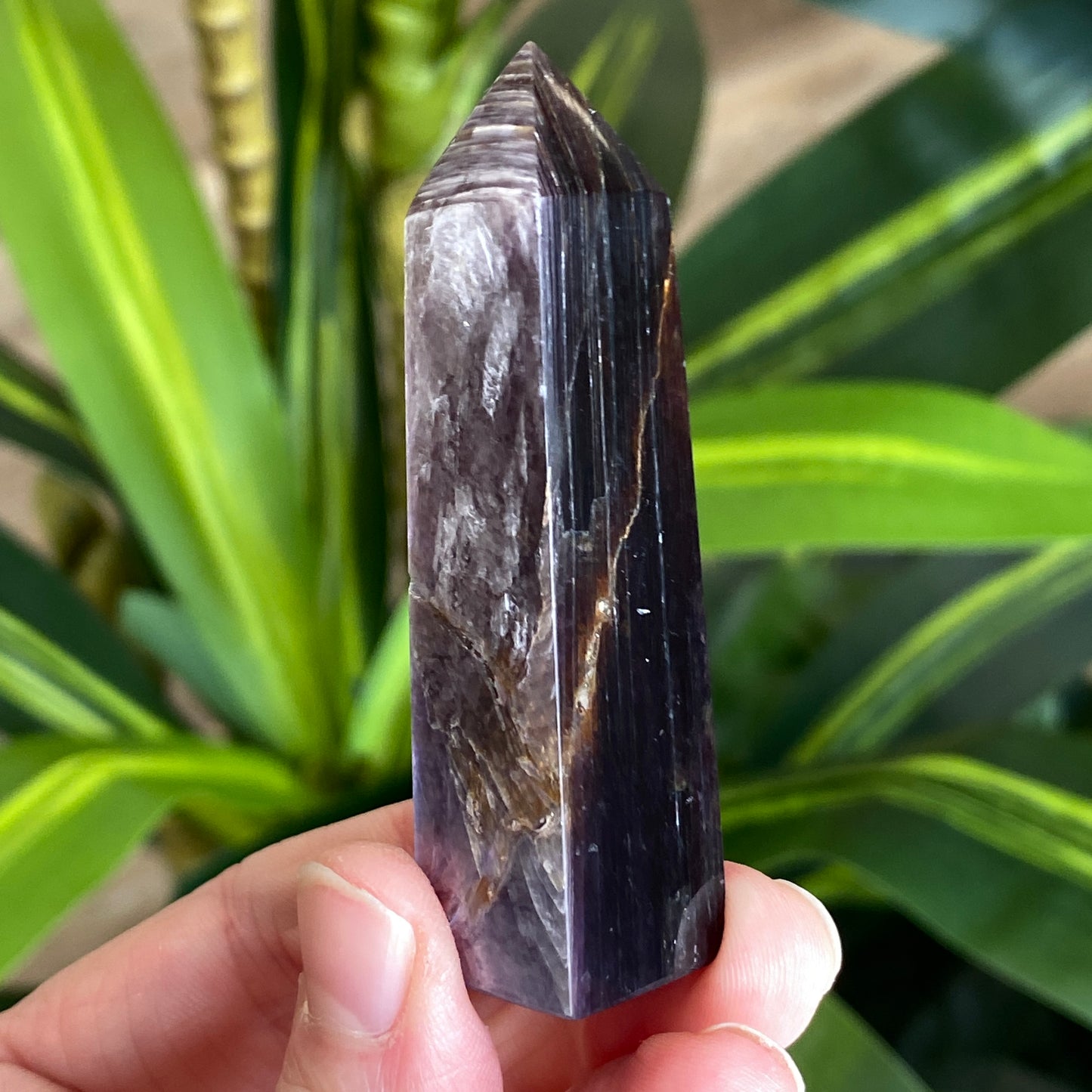 Gem Lepidolite Tower