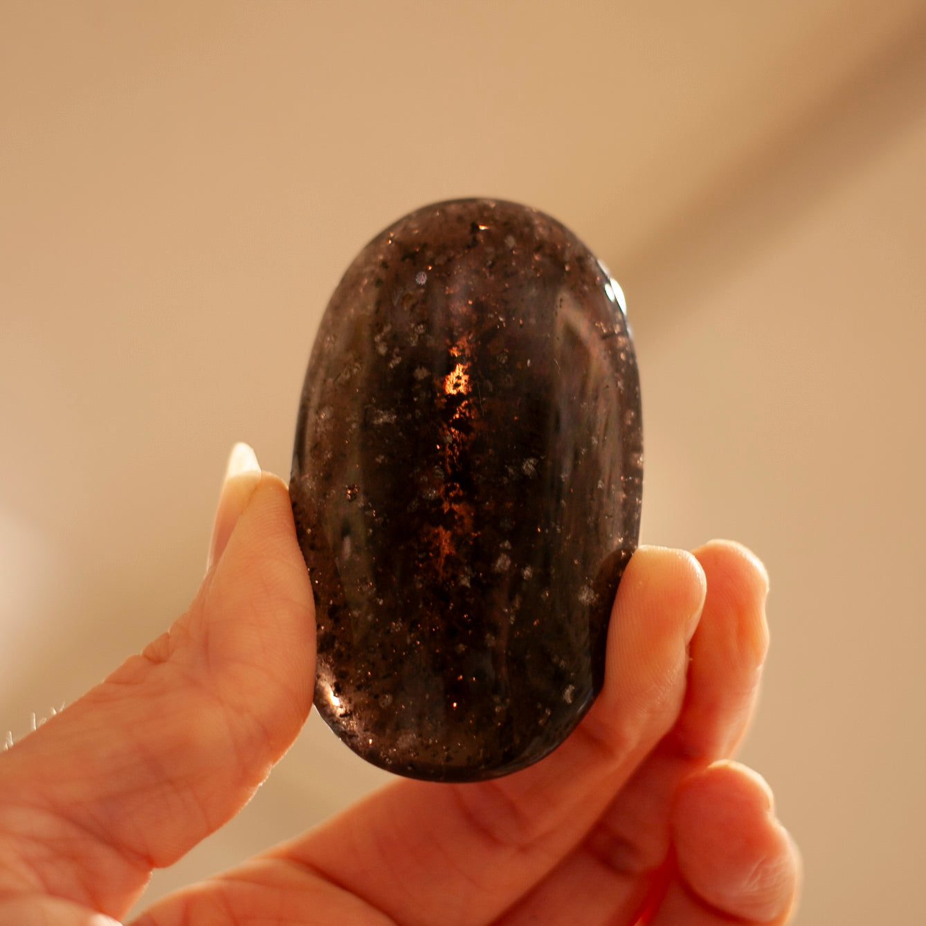 Galaxy Obsidian Palm Stone, Uncommon