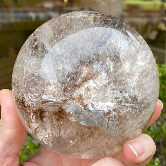 Large Smoky Quartz 'Dreamstone' Sphere