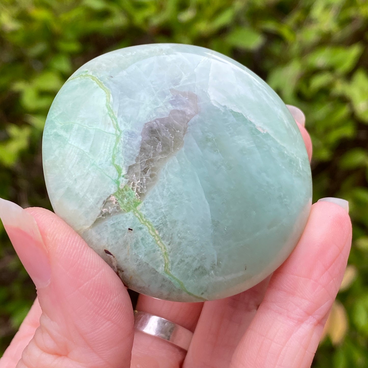 Garnierite Palm Stone