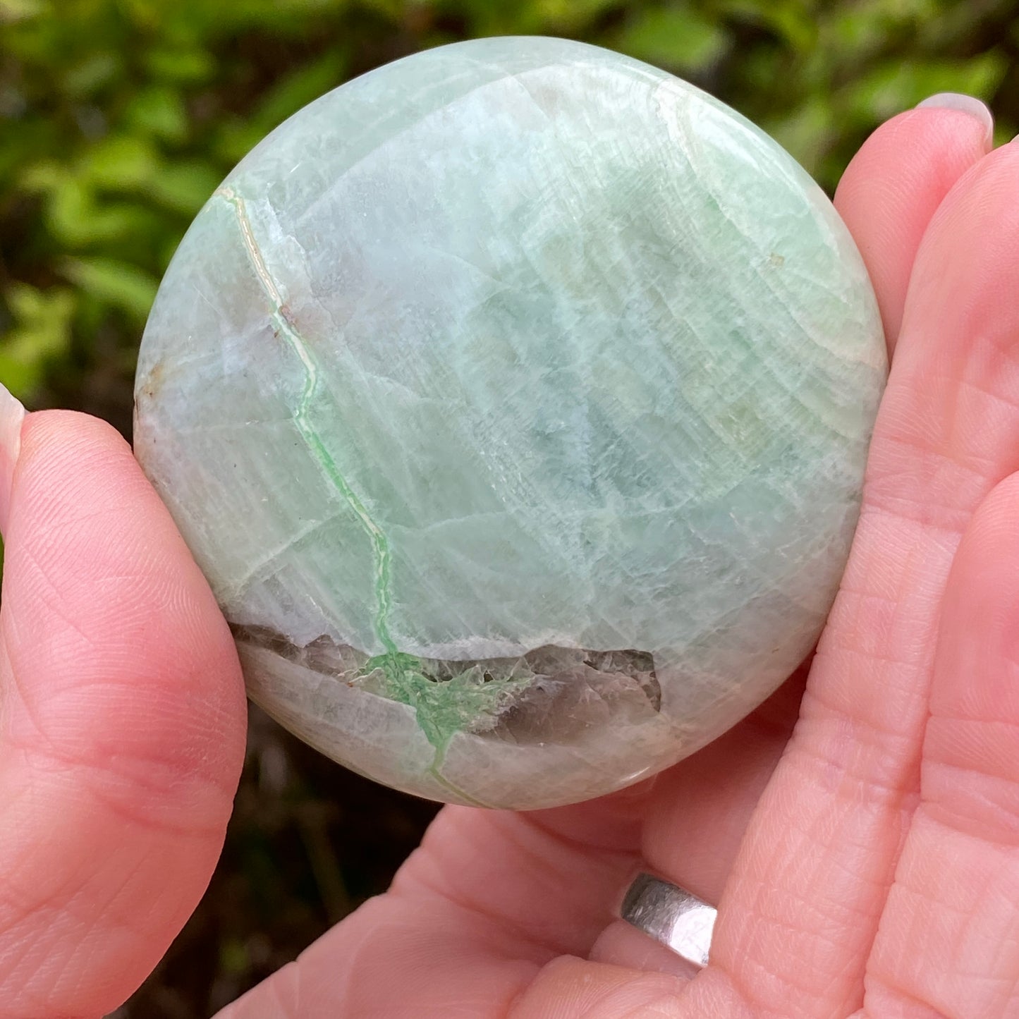 Garnierite Palm Stone