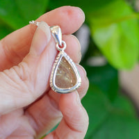 Gold Rutile Pendant