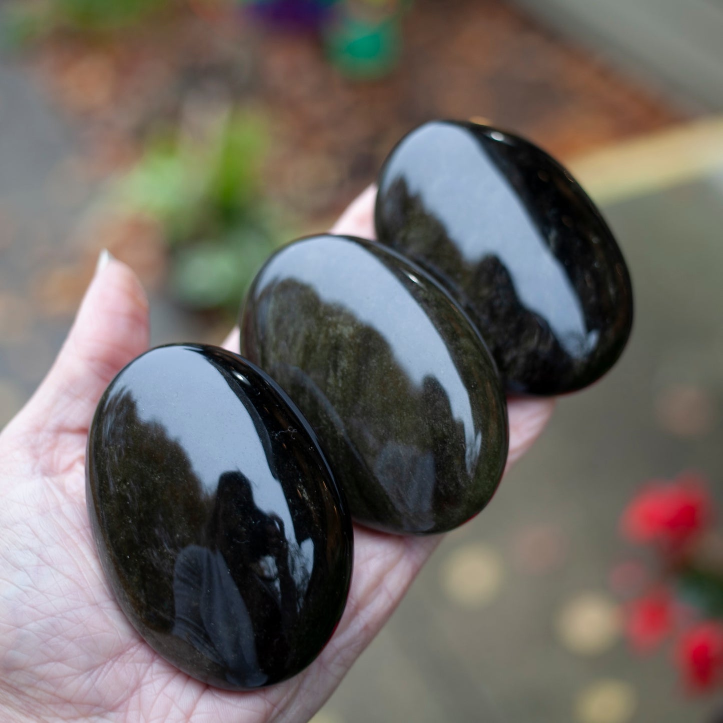 Large Gold Sheen Obsidian Stone