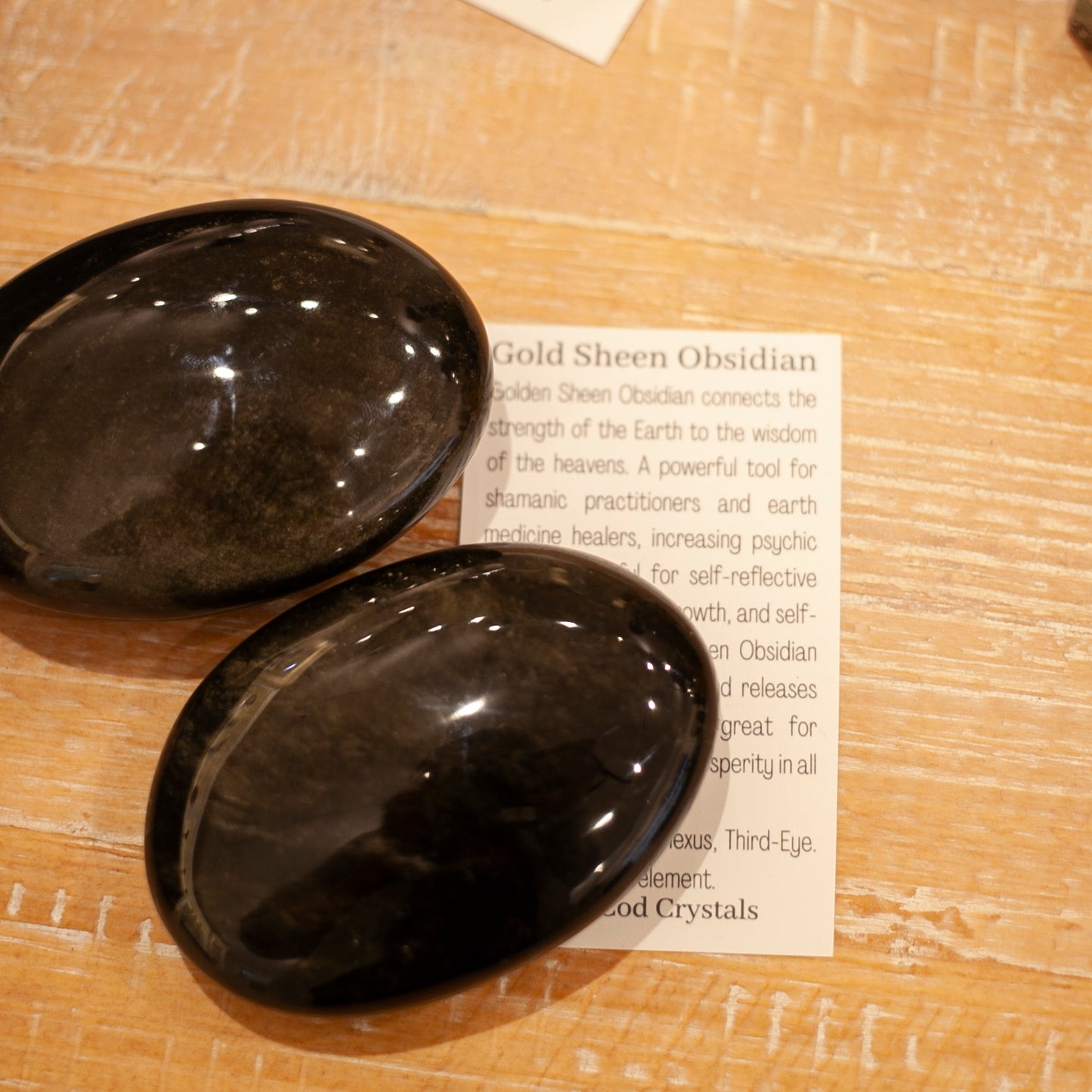 Large Gold Sheen Obsidian Stone