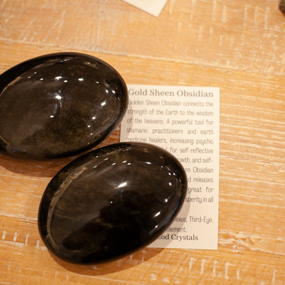 Large Gold Sheen Obsidian Stone