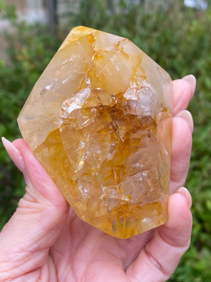 Golden Quartz Freeform Gem