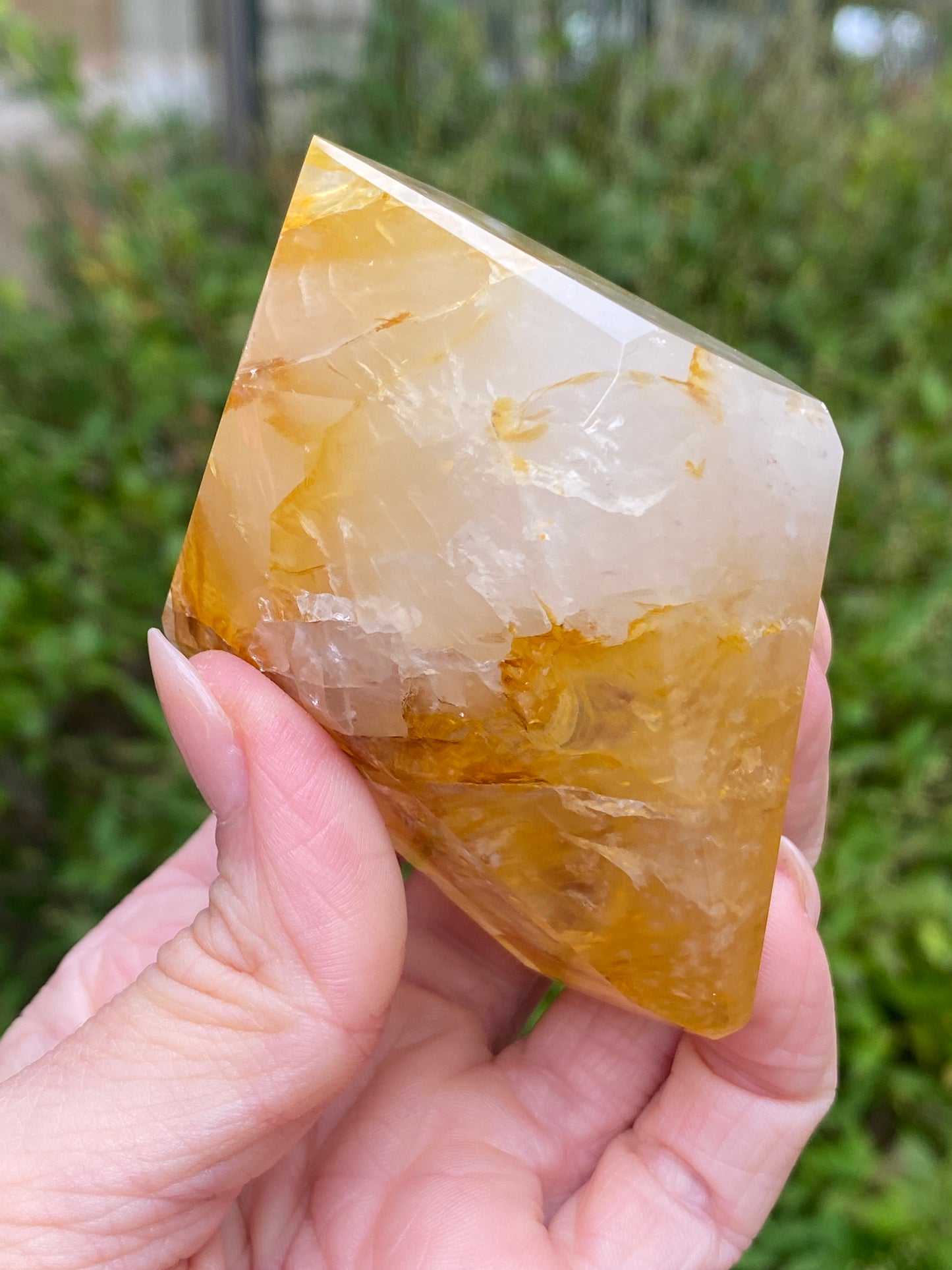 Golden Quartz Freeform Gem