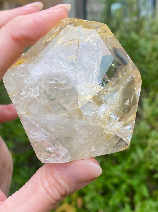 Golden Quartz Freeform Gem