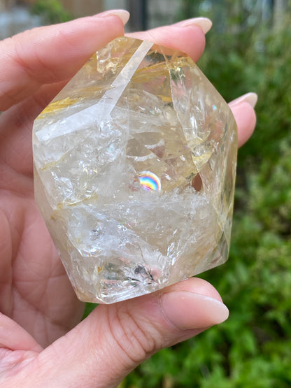 Golden Quartz Freeform Gem