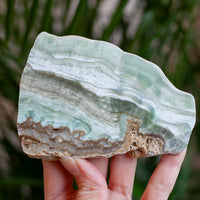 Chatoyant Green Aragonite From Spain
