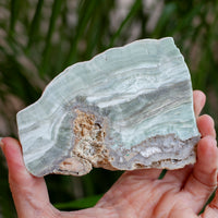 Chatoyant Green Aragonite From Spain