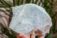 Chatoyant Green Aragonite From Spain