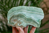 Chatoyant Green Aragonite From Spain