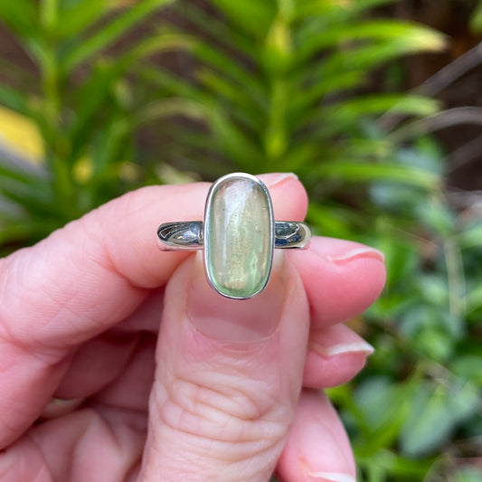 Green Kyanite Ring, SIze 5