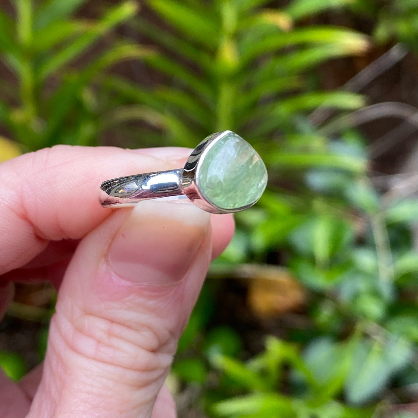 Green Kyanite Ring, Size 9