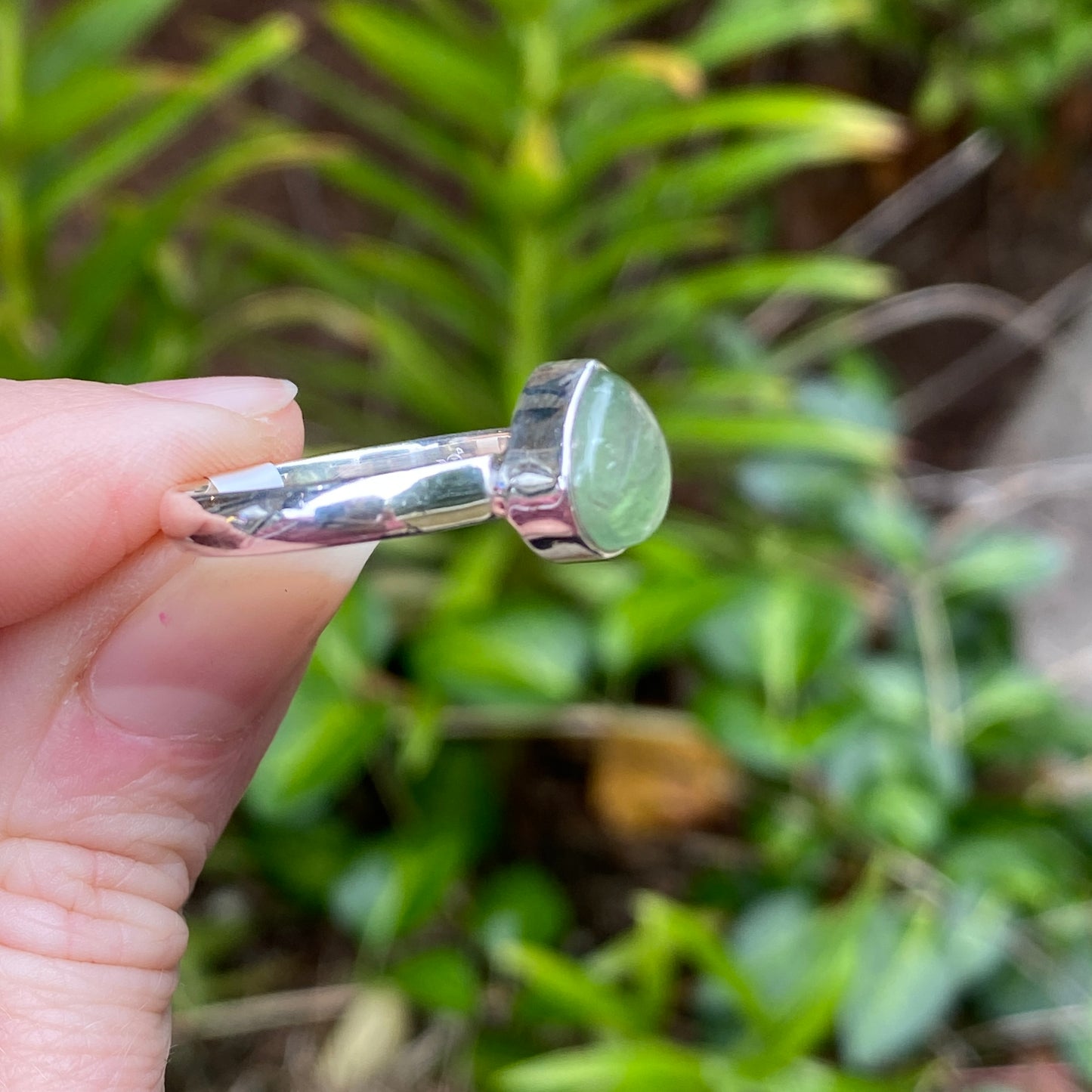 Green Kyanite Ring, Size 9