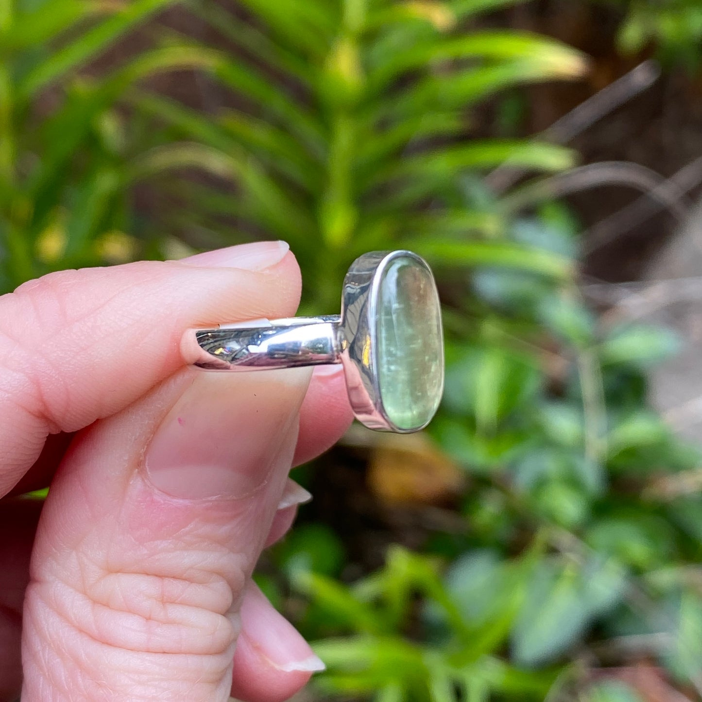 Green Kyanite Ring, SIze 5