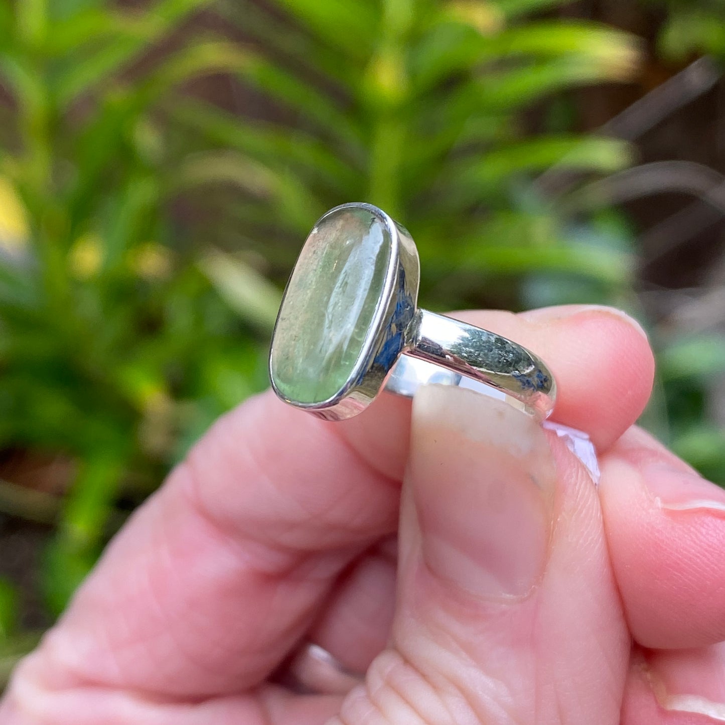 Green Kyanite Ring, SIze 5