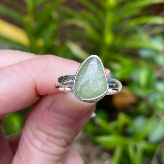 Green Kyanite Ring, Size 7