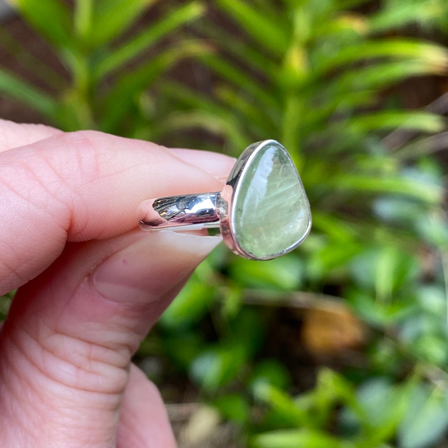 Green Kyanite Ring, Size 7