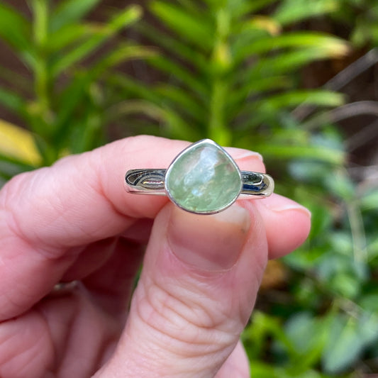 Green Kyanite Ring, Size 9