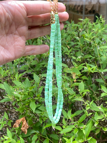 Peruvian Green Opal Necklace
