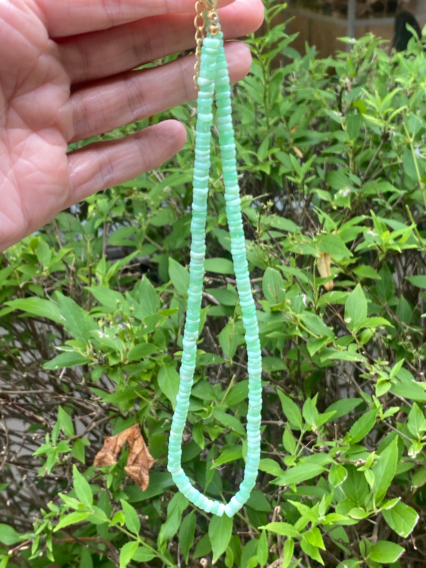 Peruvian Green Opal Necklace