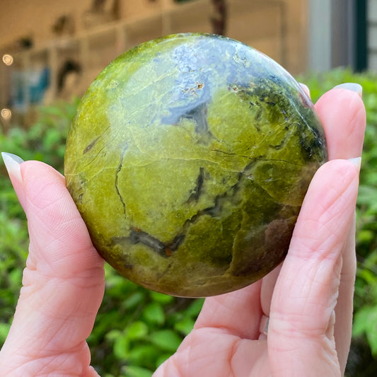 Green Opal Palm Stone