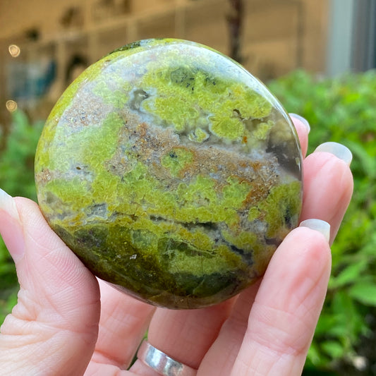 Green Opal Palm Stone