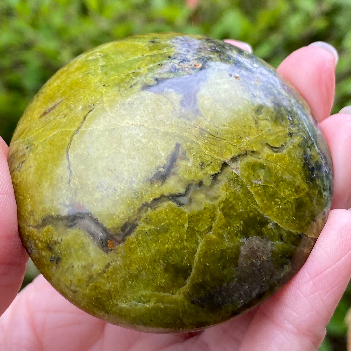 Green Opal Palm Stone