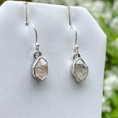 Herkimer Diamond Earrings, .925 Sterling Silver