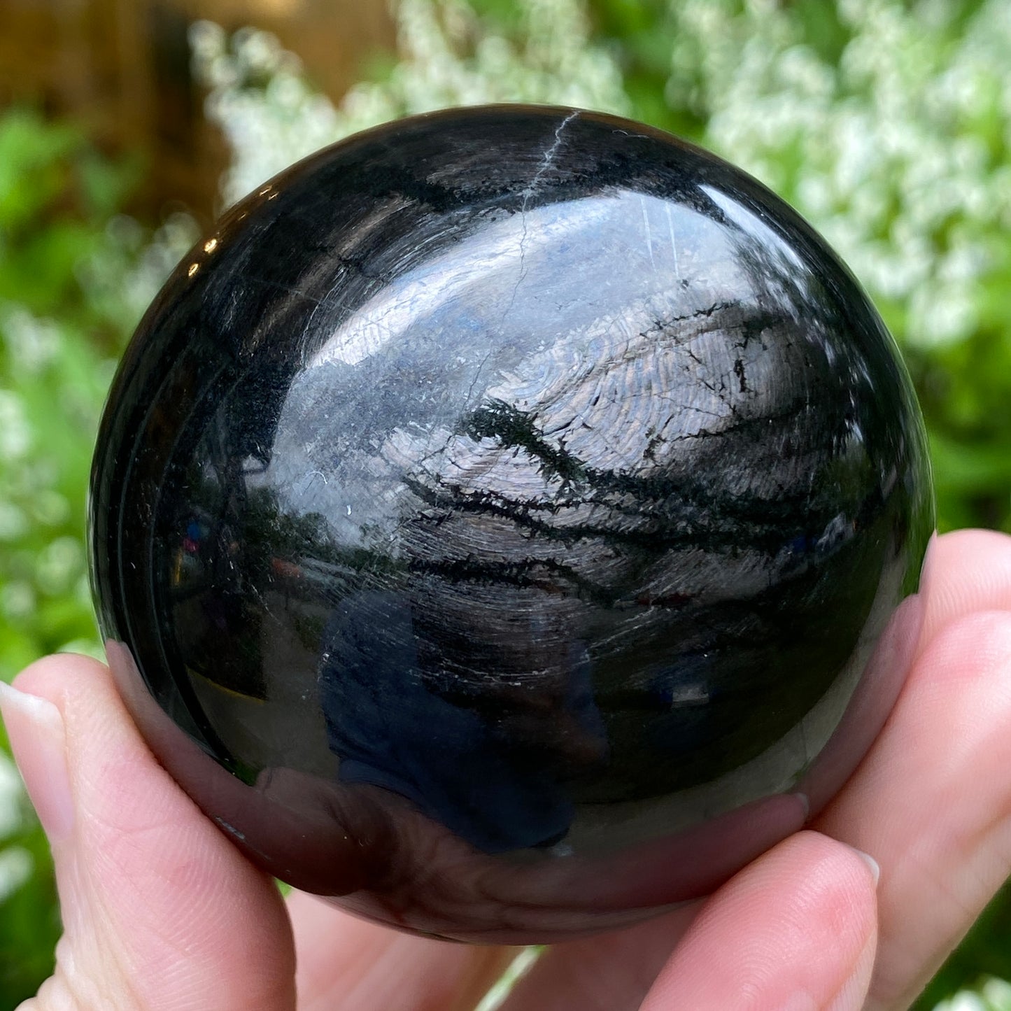 Hypersthene Sphere, 2.3in