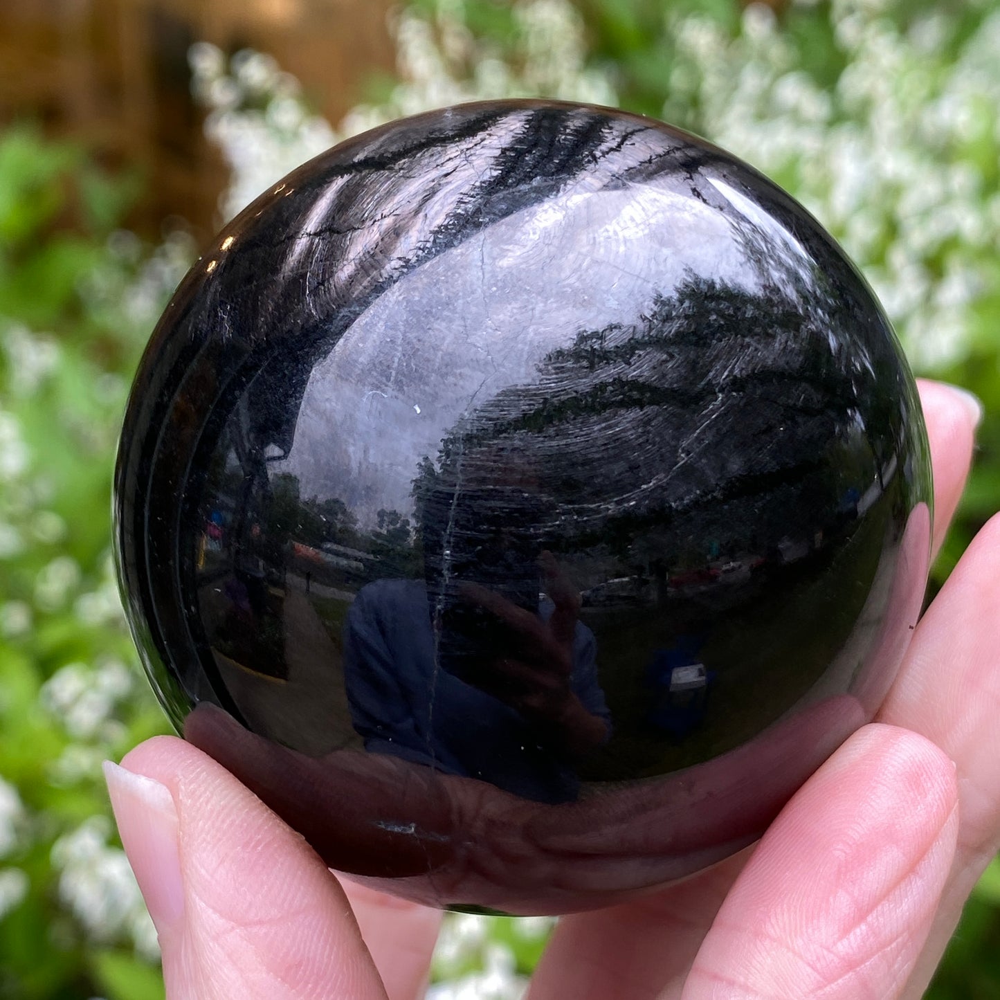 Hypersthene Sphere, 2.3in