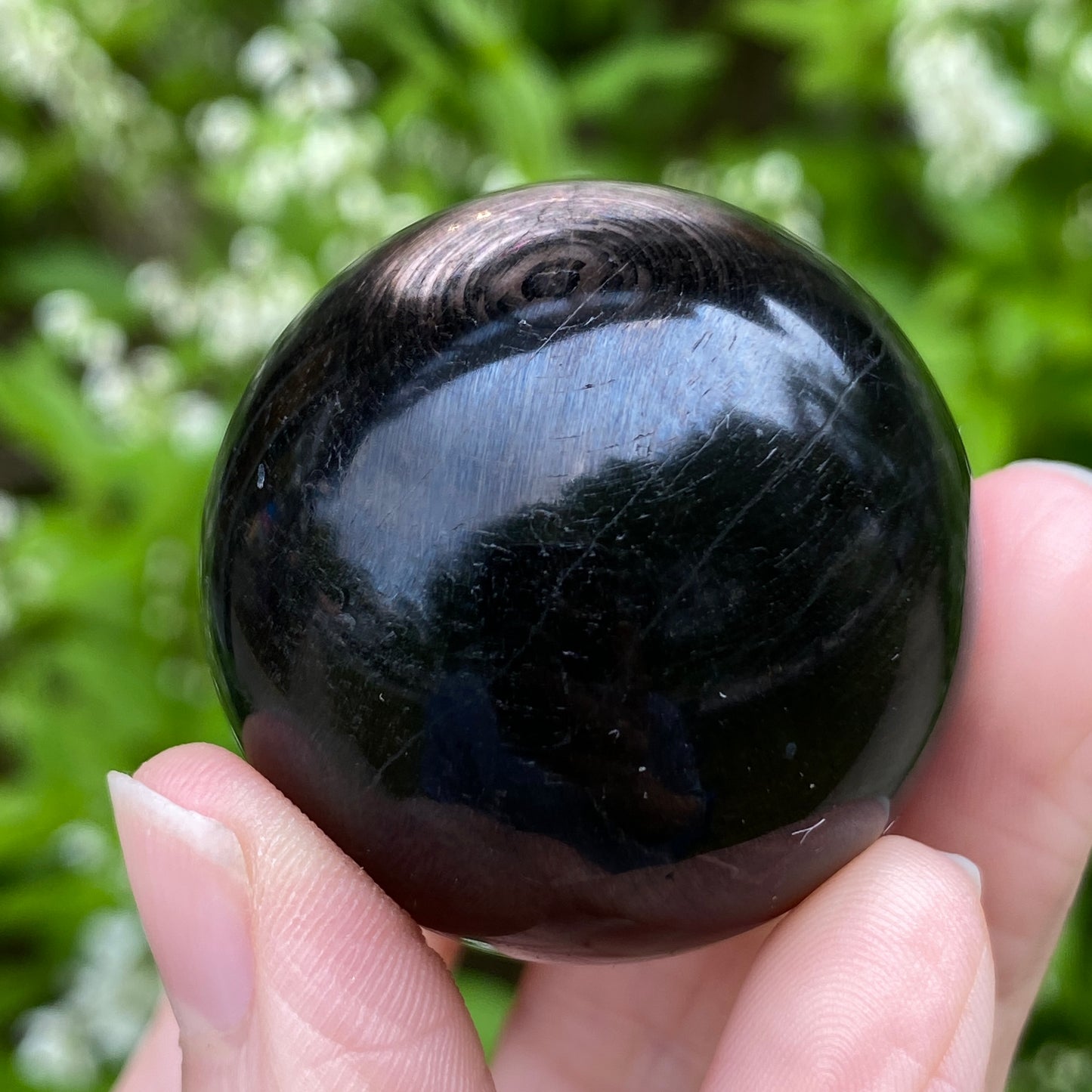 Hypersthene Sphere, 1.5in