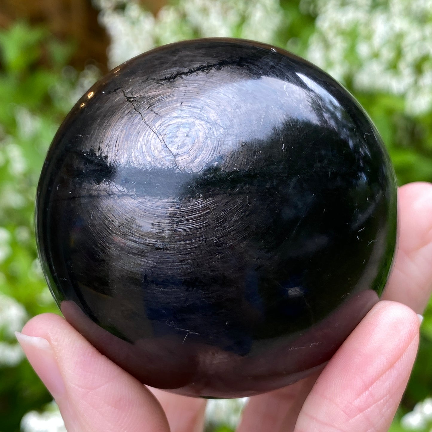 Hypersthene Sphere, 2.3in