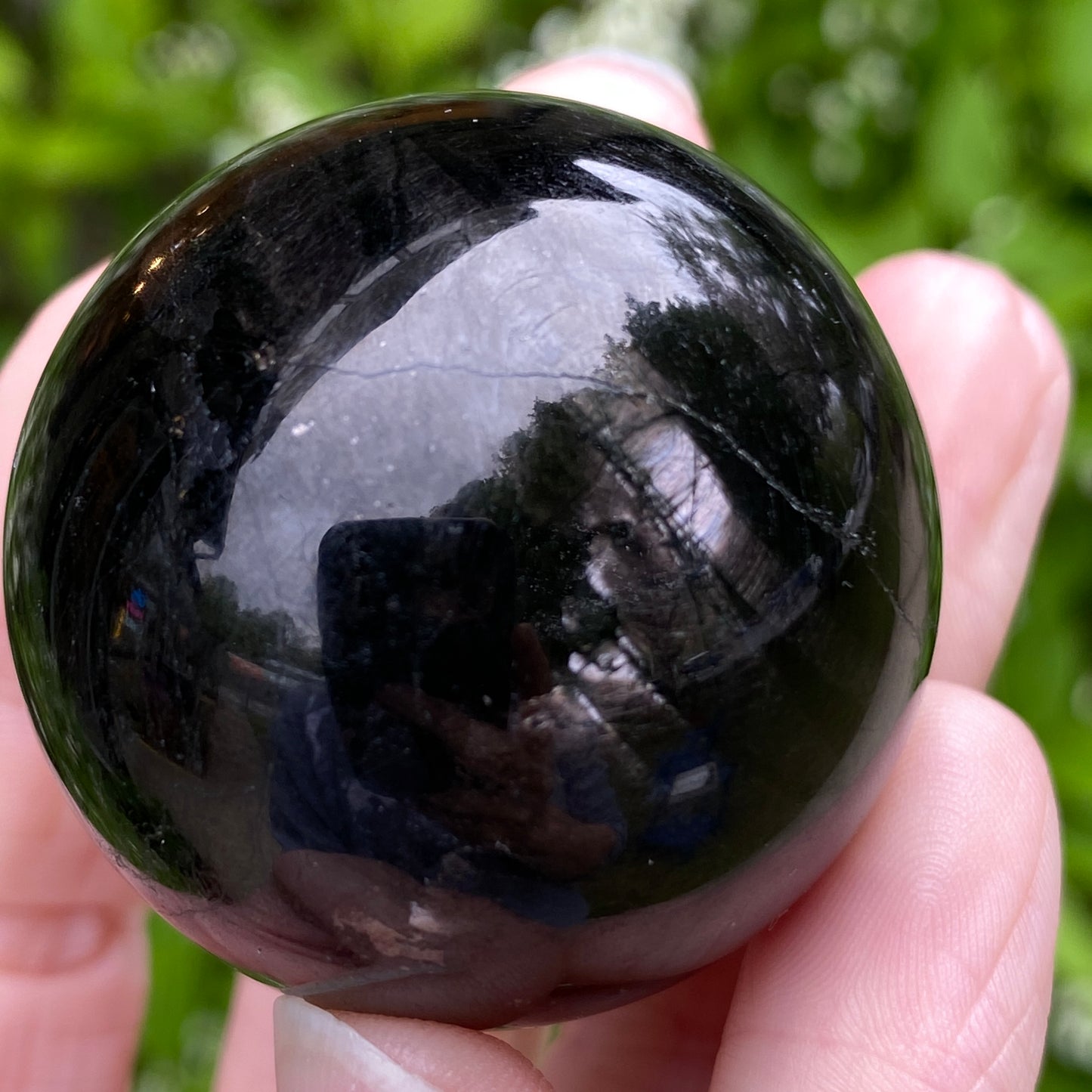 Hypersthene Sphere, 1.5in