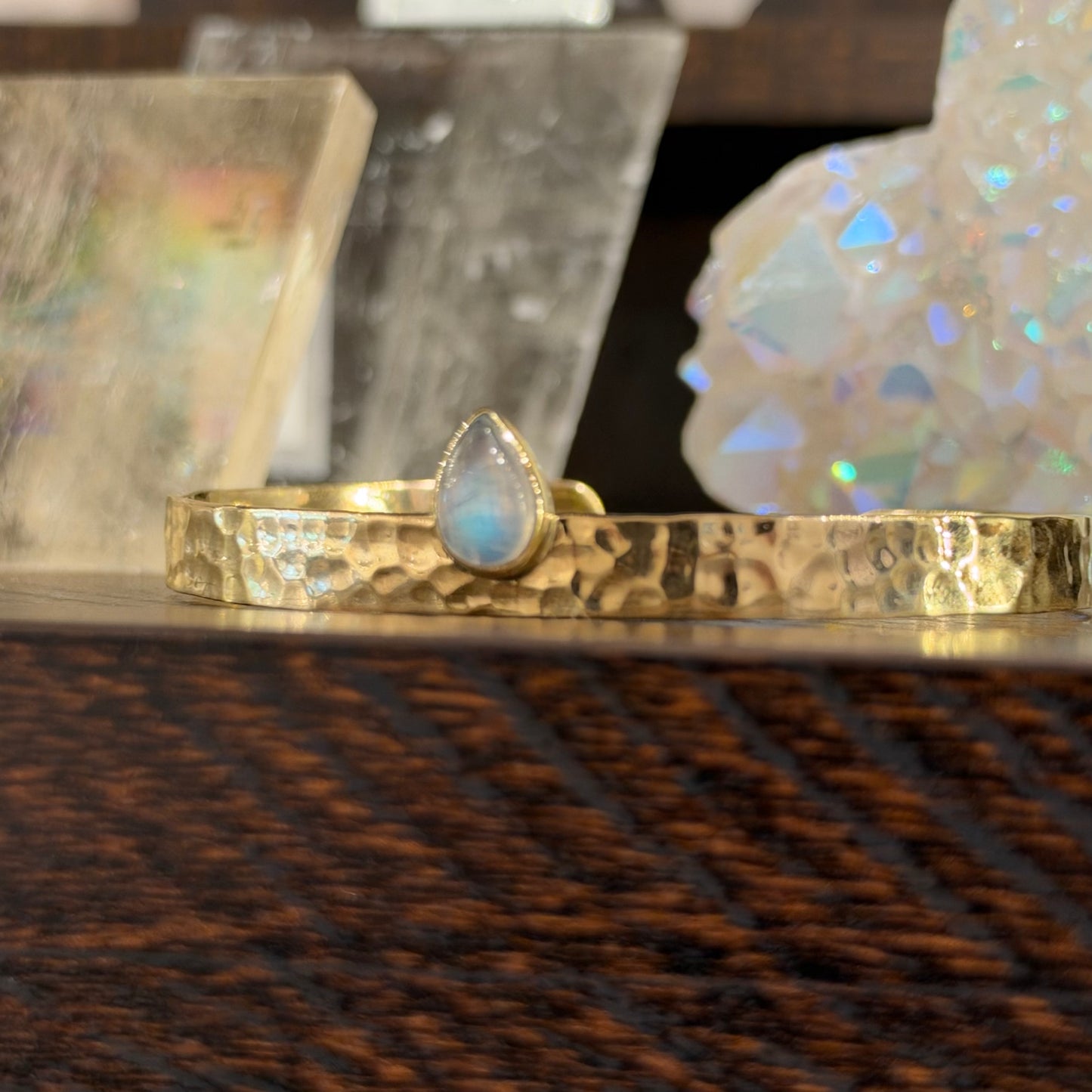 Moonstone Cuff Bracelet, Fair Trade