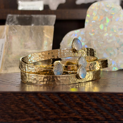 Moonstone Cuff Bracelet, Fair Trade