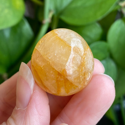 Golden Healer Quartz Tumbled Stone, Yellow Hematoid Quartz