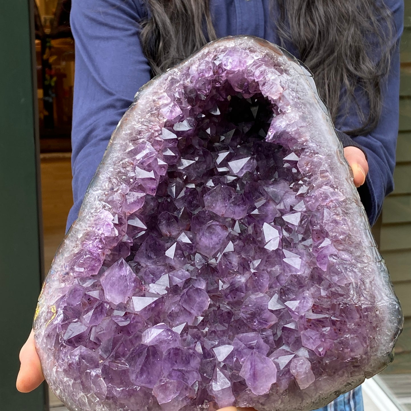 Large Amethyst 'Dish' Shaped Geode